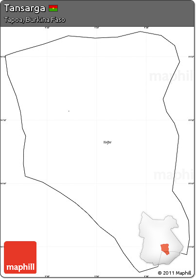 Blank Simple Map of Tansarga, cropped outside