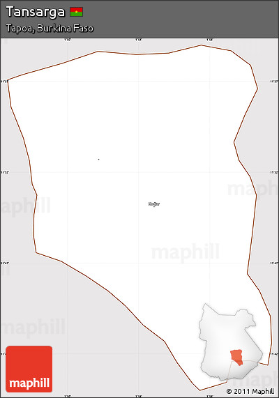 Classic Style Simple Map of Tansarga, cropped outside