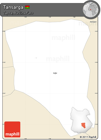 Classic Style Simple Map of Tansarga