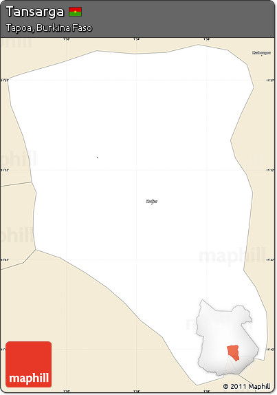 Classic Style Simple Map of Tansarga