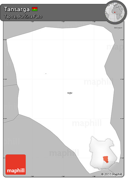 Gray Simple Map of Tansarga