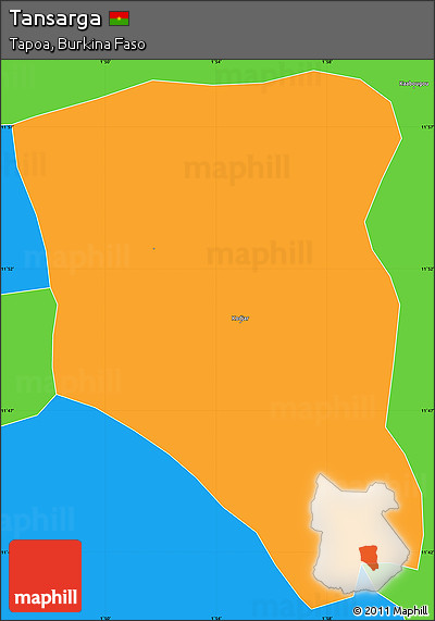 Political Simple Map of Tansarga