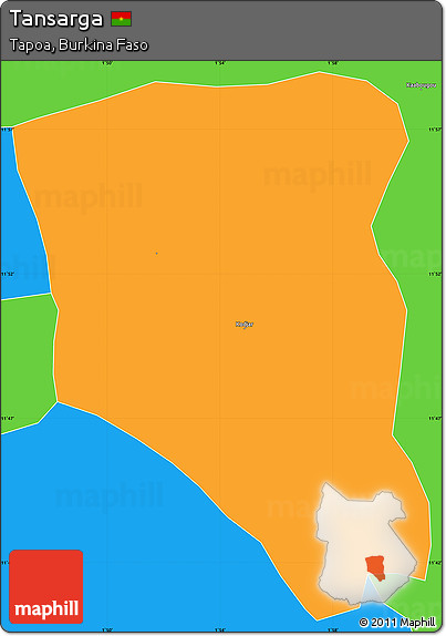 Political Simple Map of Tansarga