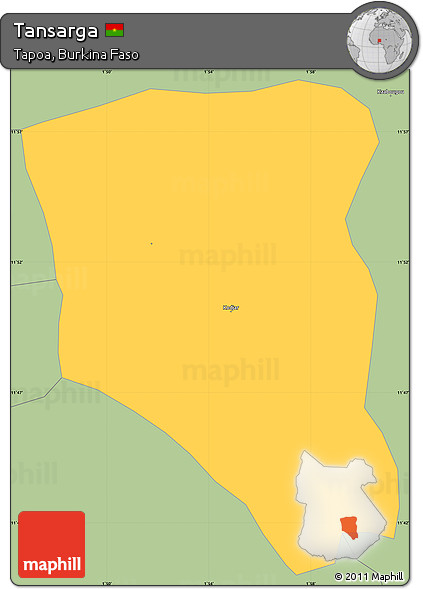 Savanna Style Simple Map of Tansarga