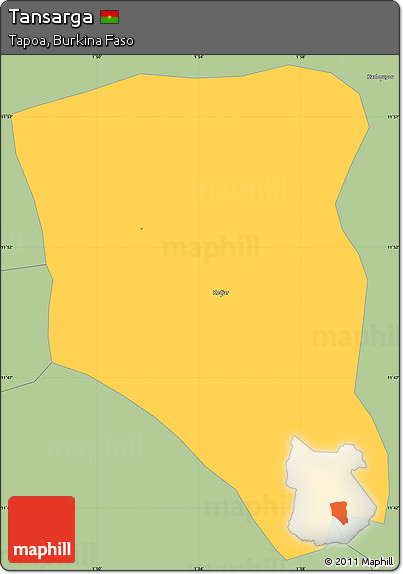 Savanna Style Simple Map of Tansarga