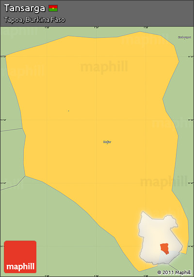 Savanna Style Simple Map of Tansarga