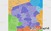 Political Shades 3D Map of Yatenga