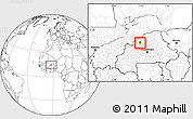 Blank Location Map of Ouahigouya