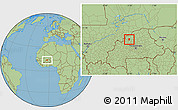 Savanna Style Location Map of Ouahigouya