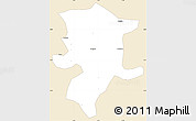 Classic Style Simple Map of Ouahigouya, single color outside