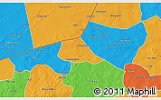 Political 3D Map of Solle