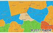 Satellite 3D Map of Solle, political outside
