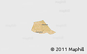 Satellite 3D Map of Solle, single color outside