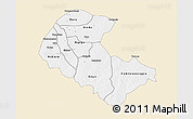 Classic Style 3D Map of Zoundweogo, single color outside