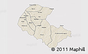 Shaded Relief 3D Map of Zoundweogo, single color outside