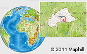 Physical Location Map of Bere, highlighted country, highlighted parent region