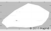 Gray Simple Map of Bere, single color outside