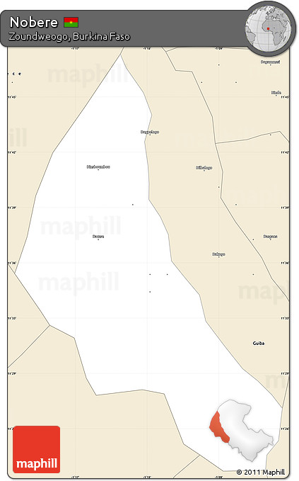 Classic Style Simple Map of Nobere