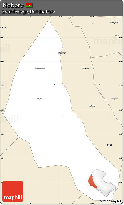 Classic Style Simple Map of Nobere