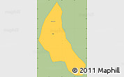 Savanna Style Simple Map of Nobere, single color outside