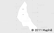Silver Style Simple Map of Nobere, single color outside