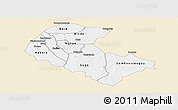 Classic Style Panoramic Map of Zoundweogo, single color outside