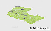 Physical Panoramic Map of Zoundweogo, single color outside
