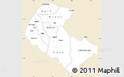 Classic Style Simple Map of Zoundweogo, single color outside