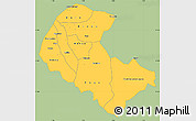 Savanna Style Simple Map of Zoundweogo, single color outside