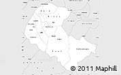 Silver Style Simple Map of Zoundweogo