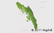 Satellite 3D Map of Arakan (Rakhine), cropped outside
