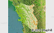 Physical Map of Arakan (Sandoway), satellite outside