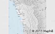 Silver Style Map of Arakan (Sandoway)