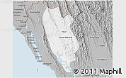 Gray 3D Map of Buthidaung