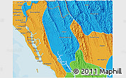 Political 3D Map of Buthidaung