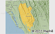Savanna Style 3D Map of Buthidaung