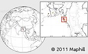 Blank Location Map of Buthidaung