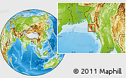 Physical Location Map of Buthidaung