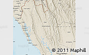 Shaded Relief Map of Buthidaung