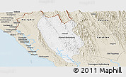 Classic Style Panoramic Map of Buthidaung