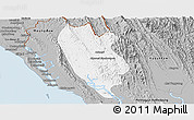 Gray Panoramic Map of Buthidaung