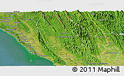 Satellite Panoramic Map of Buthidaung
