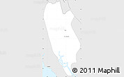 Silver Style Simple Map of Buthidaung