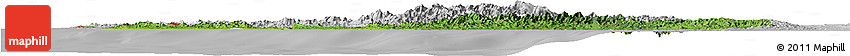 Satellite Horizon Map of Arakan (Rakhine), lighten, desaturated Satellite Horizon Map of Arakan (Rakhine), lighten, desaturated