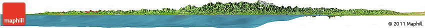 Satellite Horizon Map of Arakan (Rakhine)