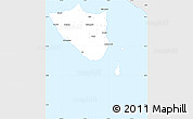 Silver Style Simple Map of Man Aung