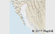 Classic Style 3D Map of Maungdaw