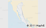Classic Style 3D Map of Maungdaw, single color outside