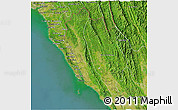 Satellite 3D Map of Maungdaw