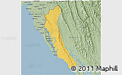 Savanna Style 3D Map of Maungdaw